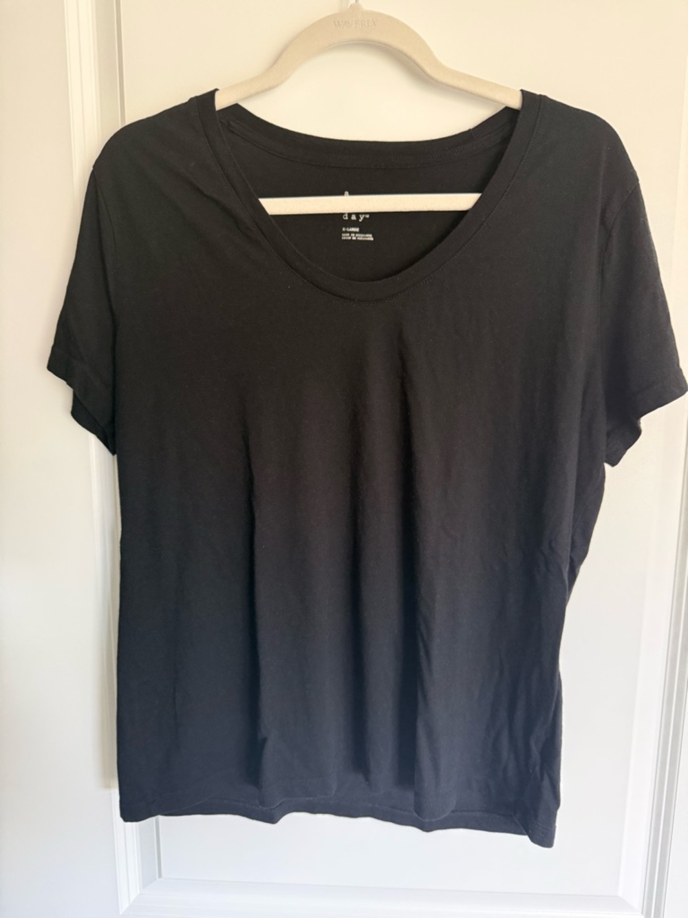 A New Day Black Short Sleeve Crewneck Tee
